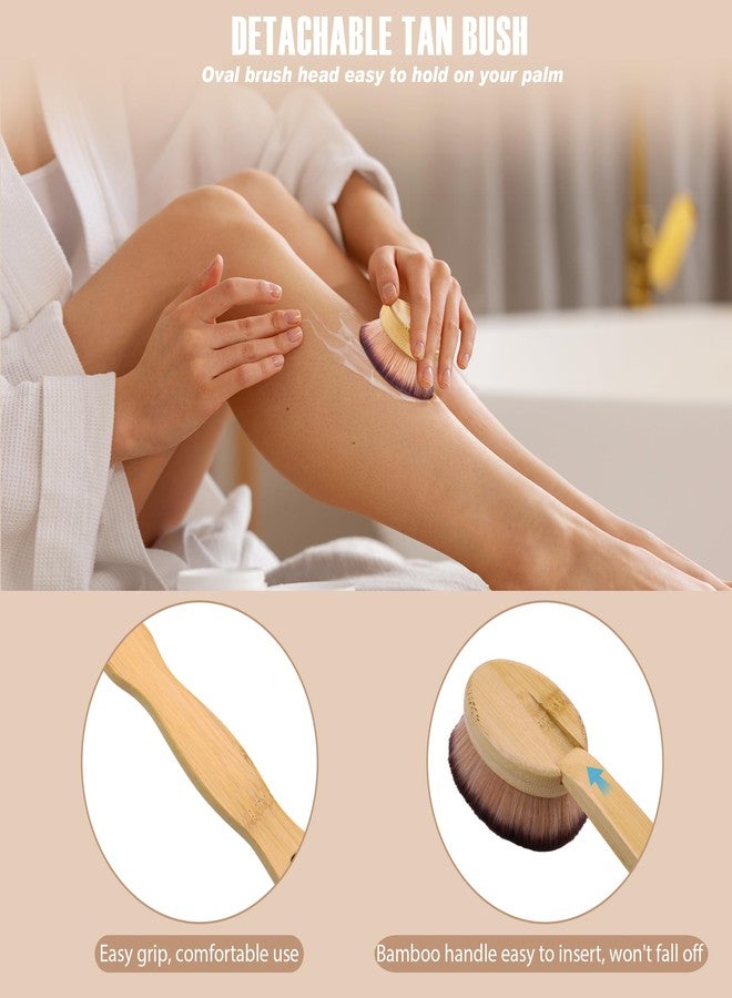 KELILO 3 in 1 Self Tanning Mitt Self Tanner Brush for Body Kabuki Brush for Self Tanner Mitt Self Tanning Brushes for Self Tan Brushes Tanning Glove Self Tanner Back Applicator Back Tanning Applicator - Image 4